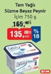 İÇİM TAM YAĞLI SÜZME BEYAZ PEYNİR 750 G İÇİM TAM YAĞLI SÜZME BEYAZ PEYNİR 750 G